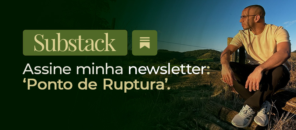 Banner da newsletter de Sidney Lima no Substack convidando empreendedores a assinarem conteúdos exclusivos sobre Marketing Digital, SEO, Inteligência Artificial, branding e Criação de Conteúdo.